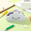 Choisyin Tape Dispenser Cute, Kids Tape Dispenser Desk Clear Tape Dispenser with Rainbow Tape Funny Cloud Packaging Wrapping Tape Dispenser Holder for School Office Stationery Supply Crafts Arts