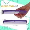 Allegro Combs #415 Combs for Women, 7 Inches Combs for Men, Parting Comb, Hair Comb, Comb for Men 6 Count (Purple)
