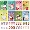 24 Sheets Animal Expressions Make a Face Stickers, Animal Party Games Stickers for Kids, Make Your Own Stickers for Kids Birthday Party Favors Classroom Rewards, Animal Themed Art Craft Supplies