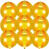 9 Pack Circus Balloons - LIYDE Carnival Decorations Circus Theme Party Decorations Circus Decorations 22 Inch 360 Degree 4D Carnival Balloons (Yellow and Orange)