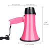 MyMealivos Portable Megaphone Bullhorn 20 Watt Power Megaphone Speaker Voice and Siren/Alarm Modes with Volume Control and Strap (Deeppink)…