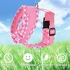 SuperBuddy Upgraded Soft Mesh Dog Harness, Super Breathable Lightweight Pet Harnesses for Puppy Dogs Outdoor Walking, Pink Dog Harness -Small