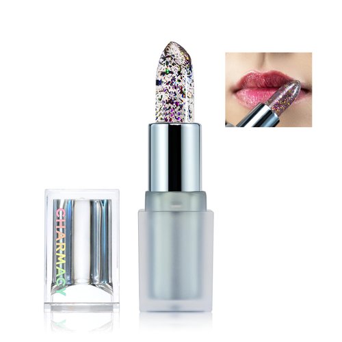 CHARMACY Magicolor Star Glow Lipstick, Color Changing Lipstick, Long Lasting Moisturizer Lip Balm, Temperature Color Change Lip Stain Makeup for Women, DANCING ELVES (#02)