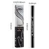 BINGBRUSH Double-head Liquid Stamp Eyeliner Pencil, Colors Flowers Heart Moon Star Shapes Face Stamps Makeup Colorful Waterproof Slim Gel Felt Tip High Pigment Liquid Eyeliner (03#Flower&Black)
