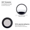 2 pcs Blind Spot Mirrors, 2" Round HD Glass Convex 360° Wide Angle Side Rear View Mirror with ABS Housing for Cars SUV and Trucks, Black, Pack of 2