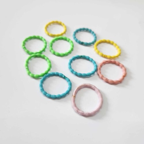 10pcs Small Seamless Hair Bands Elastic Ponytail Holder