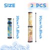 Anyumocz 2 Pcs Magic Kaleidoscope,Old World Kaleidoscope Classic Toys,Stretchable Long Classic Kaleidoscope Toy for Boys and Girls Gifts,Children Toys(Two Colors)
