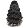 ANDRIA 13x4 HD Lace Front Wigs Body Wave Lace Frontal Wig Loose Wave Natural Black Glueless Lace Wigs with Baby Hair Pre Plucked Hairline Synthetic Heat Resistant Fiber Hair 200% Density 28 Inch Wig
