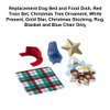 Replacement Part for Fisher-Price Little-People Advent Calendar Christmas Playset - HGP72 ~ Replacement Accessories Bundle ~ Includes Dog Bed and Food Dish, Red Train Set, White Present and More