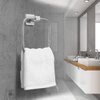 HouseAid Square Hand Towel Ring for Bathroom Stainless Steel Towel Holder Modern Hand Towel Hanger Wall Mounted Brushed Nickel