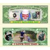 Father`s Day Million Dollar Bill with Bonus “Thanks a Million” Gift Card Set and Clear Protector