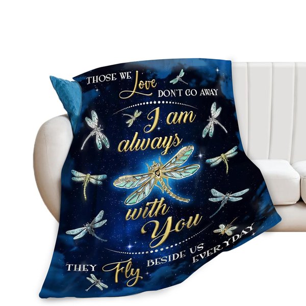 Dragonfly Blanket Soft Cozy Dragonfly Throw Blanket Gifts for Women Girls Super Plush Warm Starry Dragonfly Stuff Lightweight Fleece Flannel Gift Blankets for Kids Adults 50"X40"