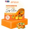 Persimmon Soap Bar for Body Odor Control – Purifying Deodorizing Body Wash with Goat Milk for Eliminating Nonenal Body Odor – Great for Skin Brightening, Natural Deodorant Soap for Men & Women