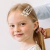 FOMIYES 10pcs Metal Snap Hair Clips, Punk Hairpins, Silver Heart Crosses Pendant Hair Barrettes, Thick Thin Hair Accessories Hip Hop Hair for Women Girls