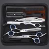 Marhaba AS Hair Cutting Scissors Kit - Professional 10 Piece Barber Scissors Set with Hair Scissors Thinning Shears for Hair Cutting, Stainless Steel Barber Scissors with Cape and Feather Razor