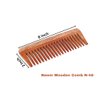 SVATV Handcrafted Neem wood Comb For Detangling Hair For Thick, Curly And Wavy Hair, Non-static And Eco-friendly With Wide Tooth For Grooming Hair Comb - (N-48)