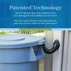 EarthMinded FlexiFit Universal Diverter System - Works with Standard Rectangular Downspouts - Easily Connects Your Existing Rain Barrel to a Downspout Diverter System