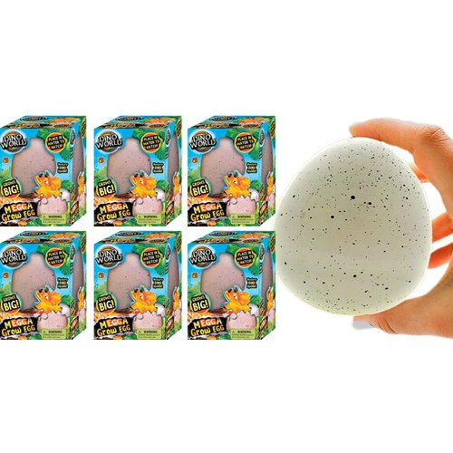 JA-RU Giant Dinosaur Eggs Water Growing Toys (6 Eggs) Animals That Grow in Water for Kids. Dinosa...