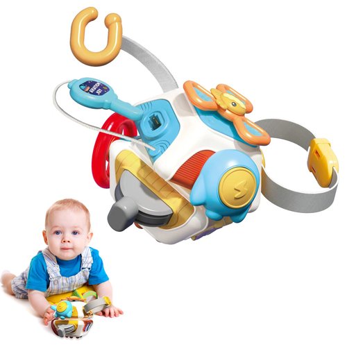 WIIBAAHO Montessori Toys for 1 2 3 Year Old Toddlers, Baby Toys 12-18 Months, Airplane Car Travel Toys Educational Activities Learning Sensory Toys, One Year Old Birthday Gifts for Boys Girls