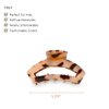 TELETIES - Tiny Open Claw Clip - Strong Grip, Bendable Teeth, Comfortable Open Cutout Design - Ideal for Thin Hair, Kids, Half-up Hairstyles - For All Hair Textures - Blonde Tortoise