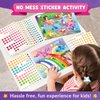 Funcils Dot Art Activity - Unicorn & Princess Sticker Art Kit, Toddler Arts & Crafts for Kids, Stocking Stuffers, Christmas Gifts for Boys & Girls Ages 3, 4, 5, 6, 7 Year Old - Travel Activities Toys
