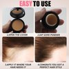 Seaboll Root Touch Up Powder, Instantly Root Cover Up Powder Stain-Proof Hairline Powder for Women & Men Hairline Shadow Powder 0.14 Oz.(B-Dark Brown)