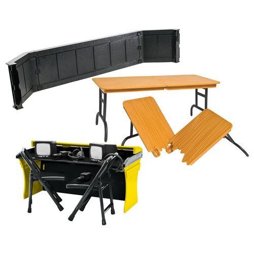 Commentators Corner Playset for Wrestling Action Figures