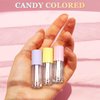 50pcs 2.5ml Empty Lip Gloss Containers Lip Gloss Tubes with Wand Cute 0.08oz Clear Refillable Lipgloss Making Supplies Kit for DIY Makeup+ 2pcs Syringes