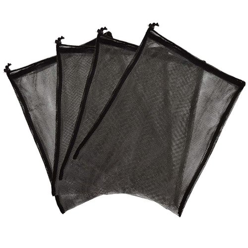Youkang Nylon Mesh Drawstring Bag - Mesh Ditty Bag for Equipment Storage Nylon Travel Bag with Drawstring Cord Lock Closure Net Bag for Toys,Shoe,Basketball ,Golf Balls, Laundry Bag Pack Of 4