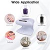 Air Nail Dryer with Automatic Sensor, 300W Timing Nail Fan Blow Dryer for Both Hands and Feet, Warm & Cool Wind Blower for Regular Nail Polish, Home and Salon Use No Harmful (Light Blue)
