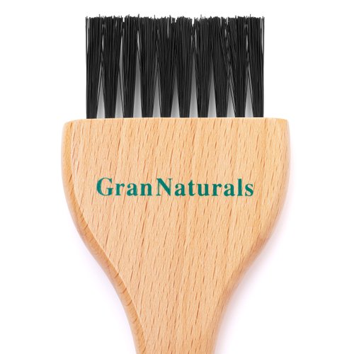 GranNaturals Hair Dye Brush - Hair Color Applicator- Hair Color Applicator with Natural Wood Handle & Nylon Bristles - Dyeing Brush for Precise Highlighting, Color Application