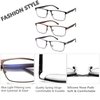 CRGATV 3-Pack Reading Glasses for Men Blue Light Filtering Full Frame Metal Readers Anti Uv/Eye Strain/Glare (+2.0 Magnification Strength)
