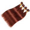 Reddish Brown Bundles Color 33 Straight Human Hair Bundles Copper Red Bundles Hair Human Hair 20 22 24 Inch Auburn Straight Bundles Remy Hair Extensions
