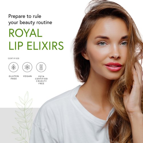 Honeybee Gardens Royal Lip Elixir Bees Knees; Hydrating and Non-Sticky Liquid Lip Color, Vegan, Cruelty-Free Beauty