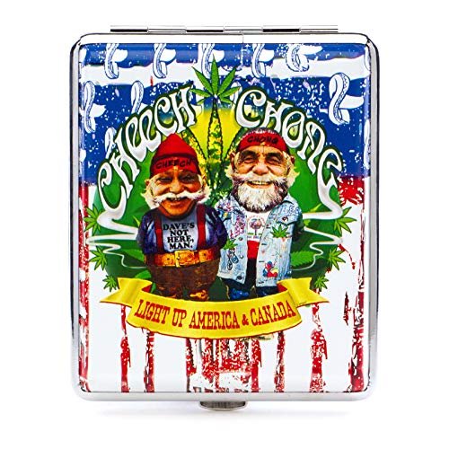 Cheech & Chong Deluxe Cigarette Case - 100mm"USA Weed"
