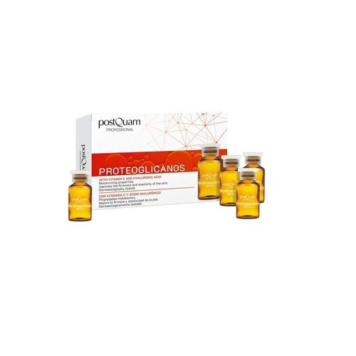 POSTQUAM Professional Proteoglycans Vit C 10 2ml – Vitamin C - Spanish Beauty - Skin Care - Moisturizing Effect - Daily – Anti-Aging - Helps Firmness And Elasticity - Smoother Skin