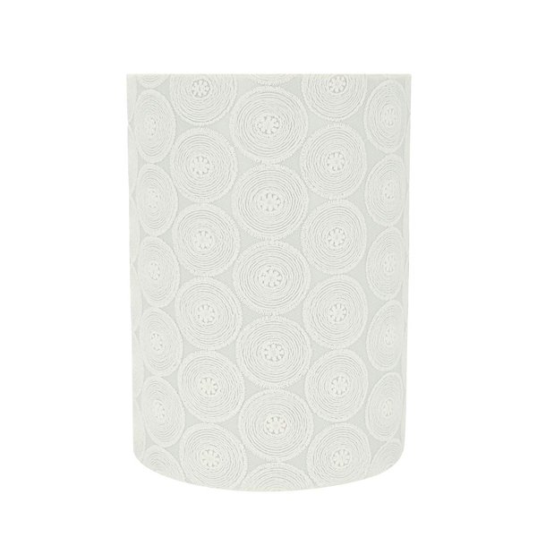 Aspen Creative 31126 Transitional Drum (Cylinder) Shaped Spider Construction Lamp Shade in White, 8" wide (8" x 8" x 11")
