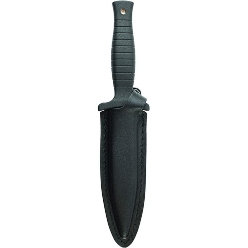 Smith & Wesson SWHRT9BF 9in High Carbon S.S. Fixed Blade Knife with 4.7in False Edge Blade and TPE Handle for Outdoor, Tactical, Survival and EDC