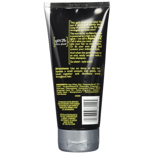 Got2b Ultra Glued Invincible Styling Hair Gel, 6 Ounces (Pack of 2)