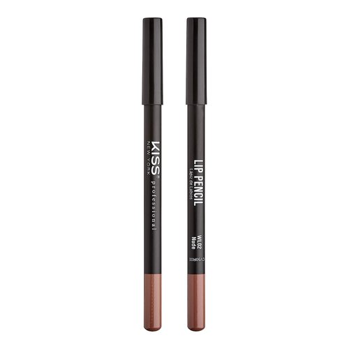 KISS NEW YORK Professional Slim Lip Pencil, Creamy Soft Lip Liner, Smooth Long-Lasting Rich Lip Color, Natural Lip Makeup, Water-Resistant Lip Crayon (Nude)