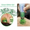 Go Ho Green Face Body Glitter,St Patricks Day Face Glitter Makeup,Green Face Paint Holographic Chunky Sequins Glitters for Eye Lip Hair Nails,Festival Glitter Rave Accessories,09 Green Glitter 52g