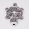 ZippyPaws - Loopy - No Stuffing Squeaky Plush Dog Toy - for Small and Medium Dogs - Wolf