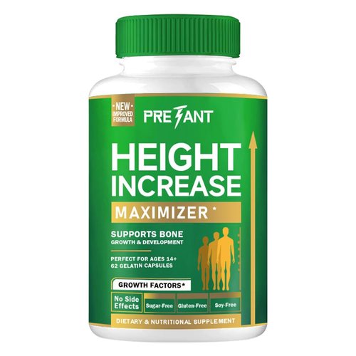 PRETANT-Growth Capsules to Grow Taller - Height Increase Maximizer with Calcium for Bone Strength -Natural Get Taller Supplement - Dietary Edible Healthcare Fitness