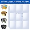 Fabmaker 36pack Trading Card Sleeve, Holds 648 Cards, 9 Pocket Card Sleeves Binder Sheets for 3 Ring Binder, 11 Holes Trading Card Binder Sleeves Fit for MTG, Baseball, Game, Business Cards, Coupon