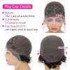 Czrleaty Pixie Cut Wig Human Hair Short Curly Lace Front Wigs Human Hair 13X1 Pixie Wigs for Black Women Natural Black