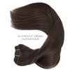 WENNALIFE Clip in Hair Extensions, 16 Inch 120g 7pcs Light Dark Brown Hair Extensions Clip in Human Hair Remy Clip in Hair Extensions Real Human Hair Double Weft