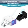 AOBIO Label Holder, Compatible with Rolls and Fan-Fold Labels, Thermal Label Paper Holder, Desktop Label Printer Accessory