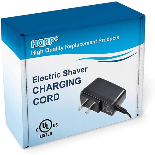 HQRP AC Adapter/Power Cord Compatible with Philips Norelco 7315XL, 7325XL, 7340XL, 7345XL, 7349XL, 7350XL Shaver Plus Cleaning Brush