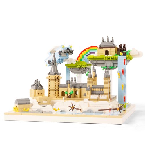 Geniteen Micro Building Blocks, Creative Fairy Castle Building Blocks DIY Construction Set 3088 PCS Building Bricks Gifts for Adult (Magic Castle)