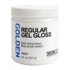 Regular Gel Gloss by GOLDEN, 8 fl. oz. Jar, Professional Acrylic Gel Medium, Transparent